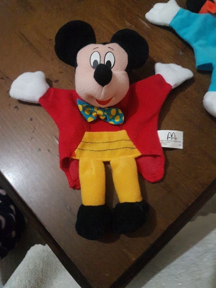 Renkli Mickey Mouse Peluş Oyuncak - Görsel 3