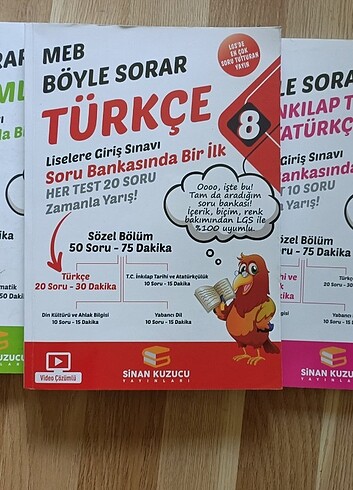 LGS 8. SINIF S. KUZUCU Y. TÜRKÇE FEN İNKILAP SORU BANKASI