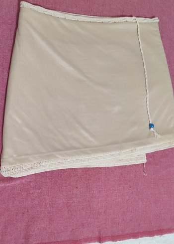 Beyaz Örgü Mini Hamile Eteği - Görsel 3