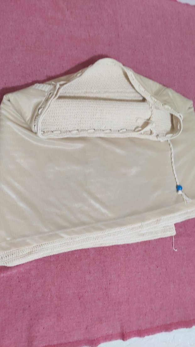 Beyaz Örgü Mini Hamile Eteği - Görsel 4