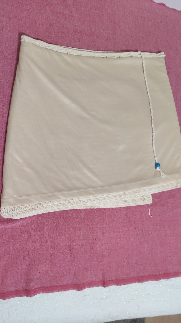 Beyaz Örgü Mini Hamile Eteği - Görsel 3