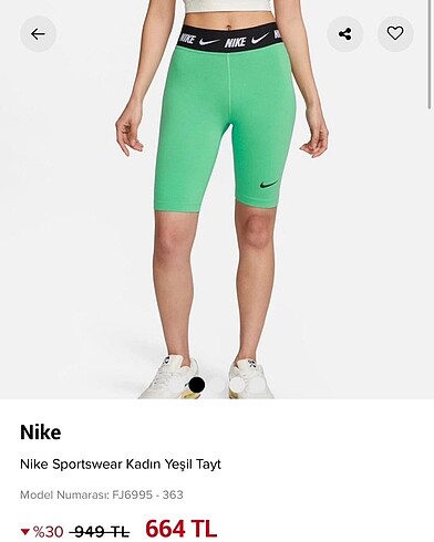 Orjinal Nike Tayt