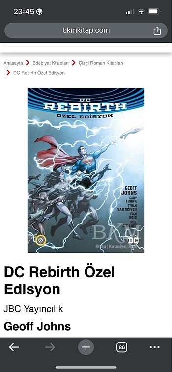 Dc rebirth özel edisyon