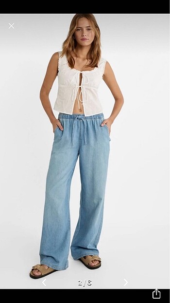 STRADİVARIUS BOL PAÇA PANTOLON