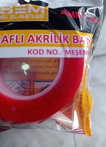 Diğer ÇİFT TARAFLI BAND AKRİLİK 2ADET FİYATI