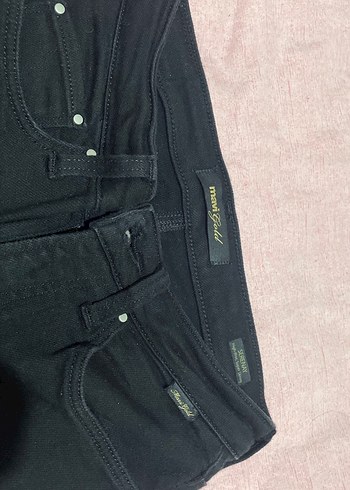 Siyah Kadın Normal Boy Denim Pantolon - Görsel 2