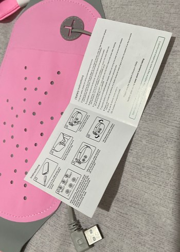 Pembe Gri Elektrikli regl Kemeri - Görsel 2