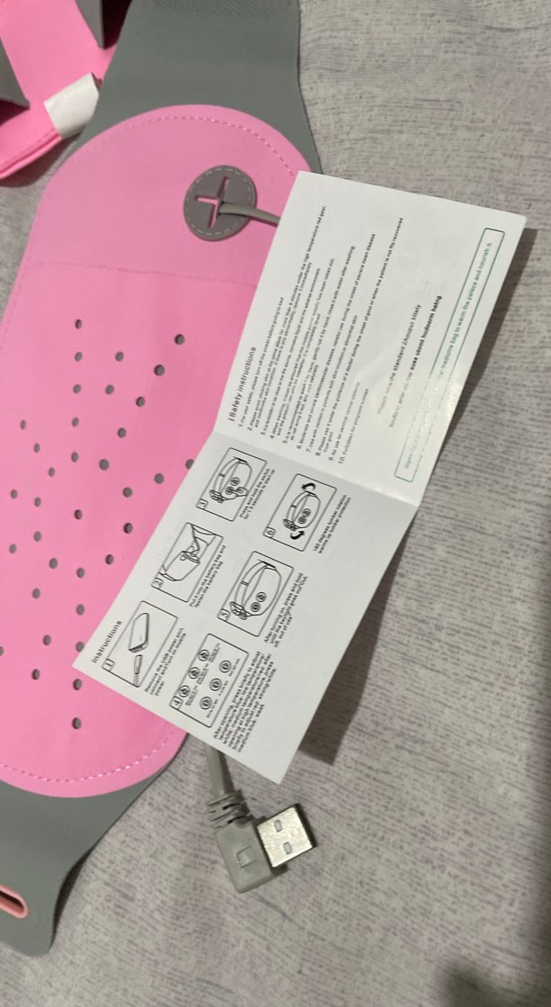 Pembe Gri Elektrikli regl Kemeri - Görsel 2