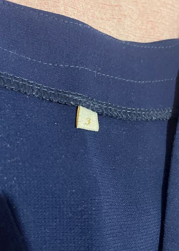 Nakışlı Lacivert Uzun Kollu Kadın Tunik - Görsel 3