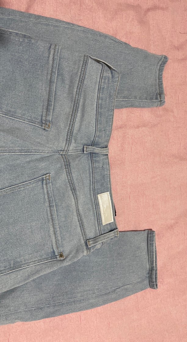 Gri Kadın Salaş Midi Boy Jean - Görsel 4