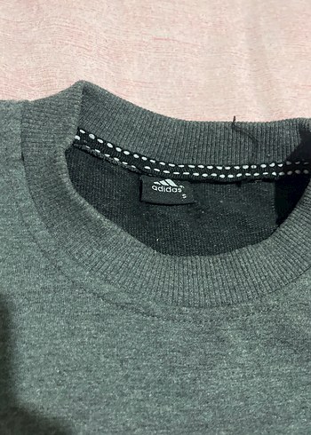 Erkek Gri Adidas Sweatshirt - Görsel 3