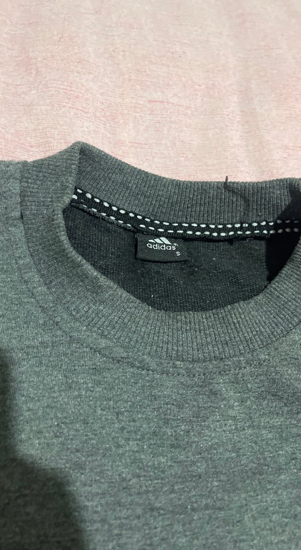 Erkek Gri Adidas Sweatshirt - Görsel 3