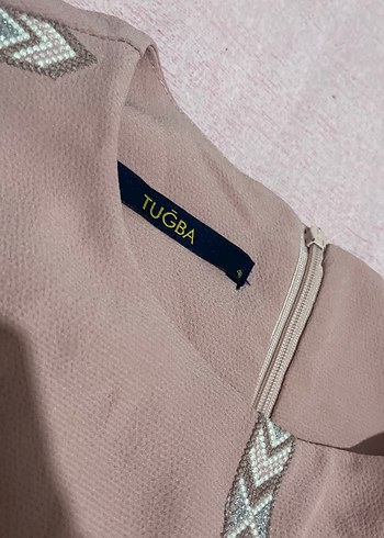 Pudra pembe Uzun Kollu Kadın Tunik - Görsel 4