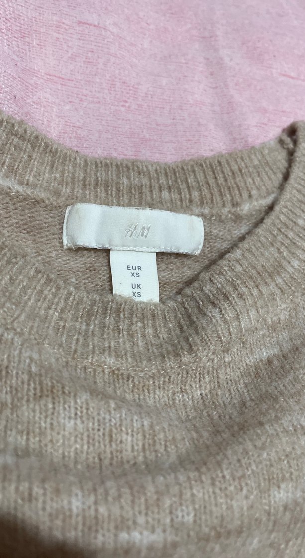 Gri Kadın Örgü Yün Kazak - Görsel 2