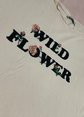 Kız Çocuk Beyaz Pamuklu Renkli Baskılı Tişört - Görsel 2