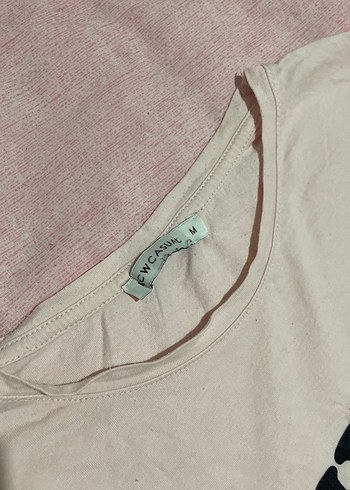 Kız Çocuk Beyaz Pamuklu Renkli Baskılı Tişört - Görsel 3