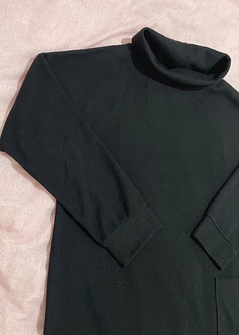 Siyah Yüksek Yakalı Tunik - Görsel 2