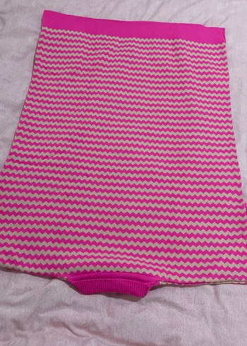 Pembe Uzun Kollu Kadın Triko Kazak - Görsel 6