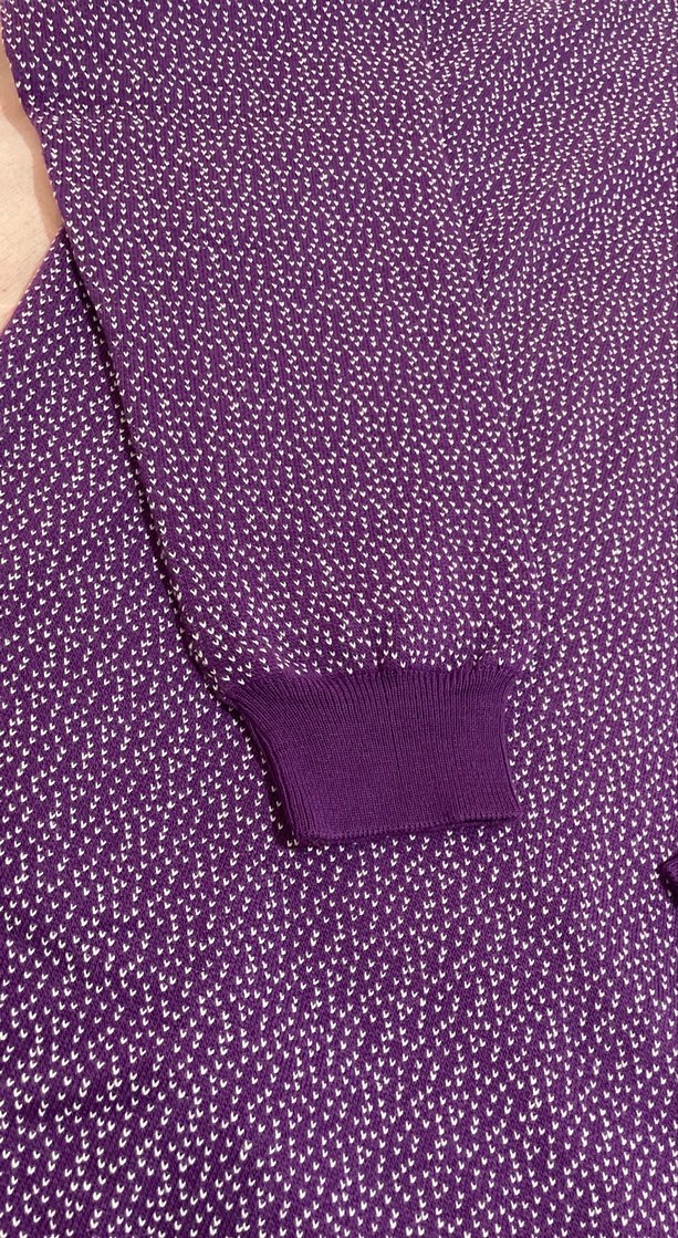 Mor Uzun Kollu Triko Kadın Kazak - Görsel 3