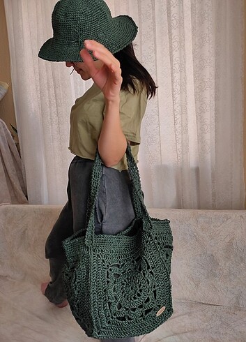 Zara Yazlık çanta şapka 