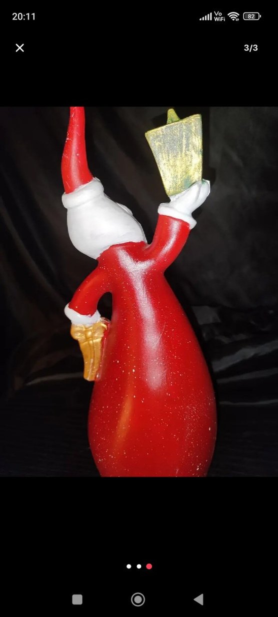 Kırmızı Noel Baba Figürü - Görsel 3