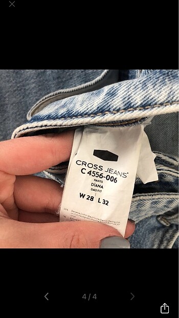 28 Beden mavi Renk Kadın jean