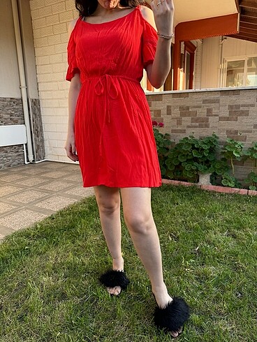 Yazlık Kırmızı Elbise