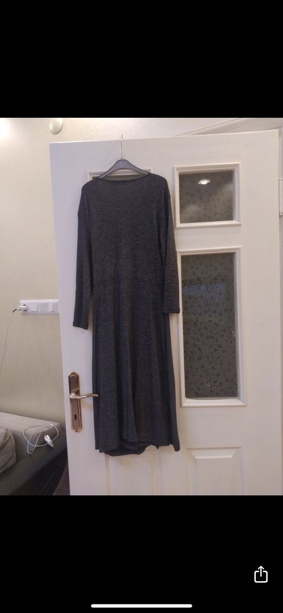 Günlük Gri elbise - Görsel 4