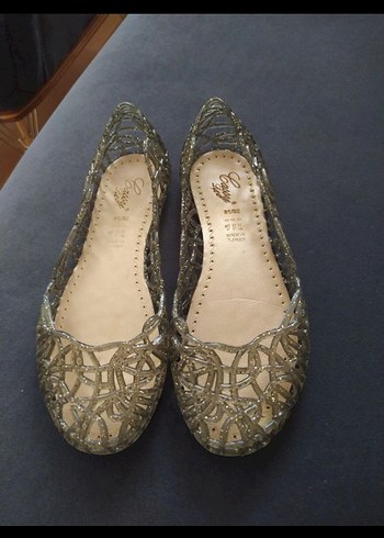 Nakışlı Dantel Detaylı Kız Babet - Görsel 4