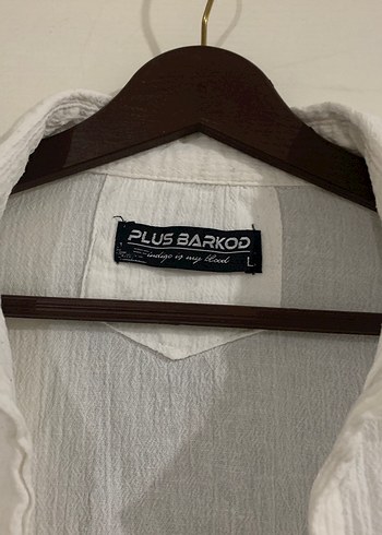 Düğmeli Beyaz Keten Erkek Gömlek - Görsel 2