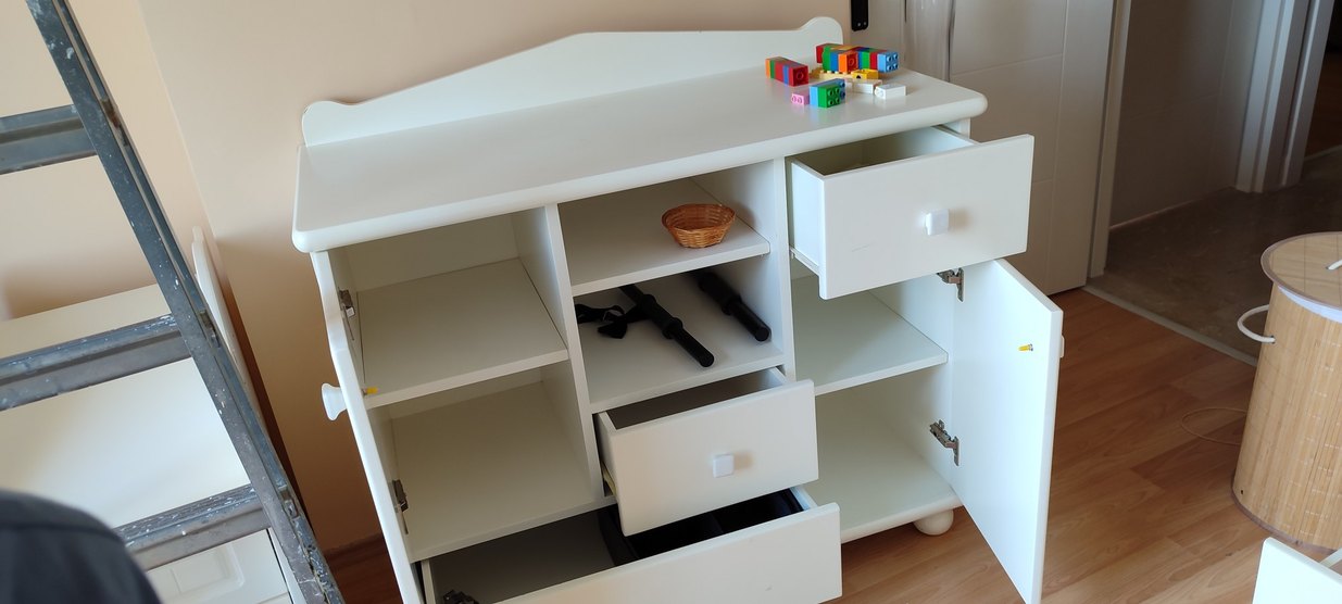 Beyaz Çocuk Şifonyer - Görsel 2