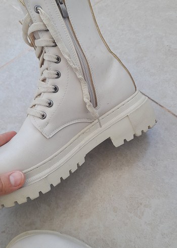 bej rengi kadin bot - Görsel 5