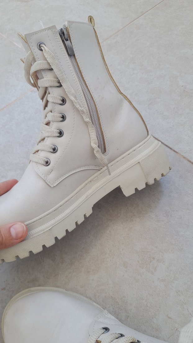 bej rengi kadin bot - Görsel 5