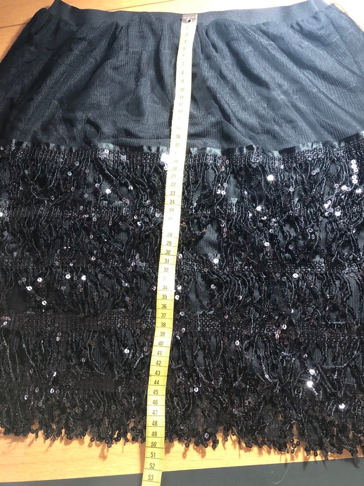 Siyah payet etek - Görsel 3
