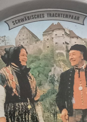  Beden Vintage antika alman zin duvar tabağı