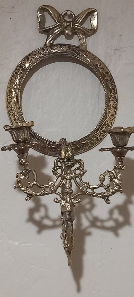 iran isfahan işi aynalı prinç çiftli şamdan - Görsel 2