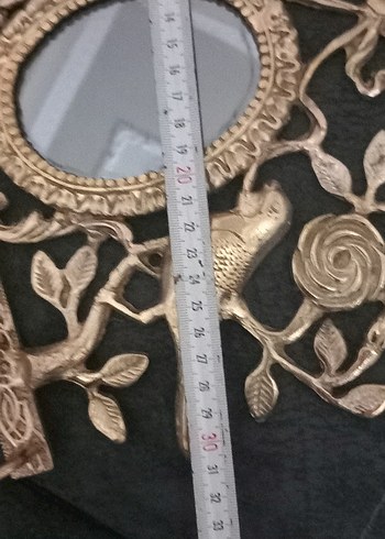 iran isfahan işi aynalı kuşlu prinç askılık - Görsel 6