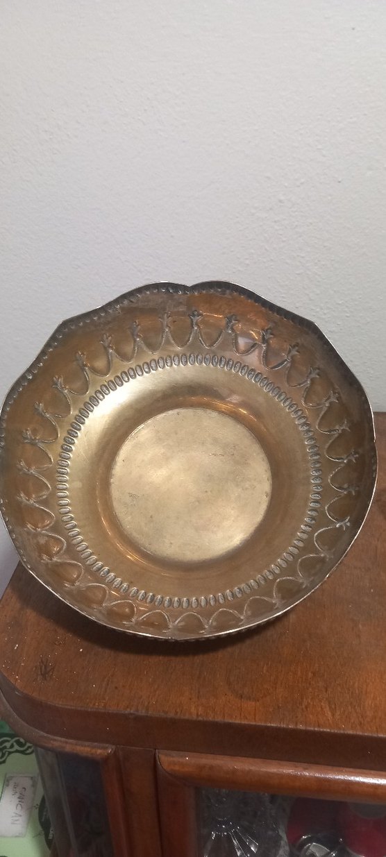 Eski Avrupa Parlak Altın Renkli prinç sunumluk - Görsel 5