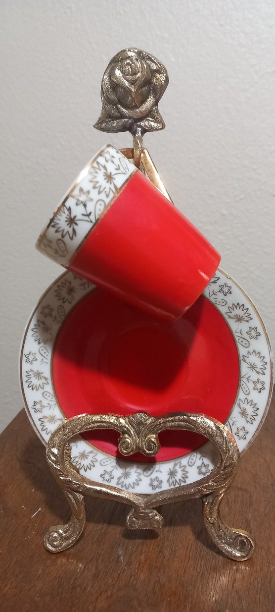 iran isfahan işi prinç fincan standı - Görsel 3