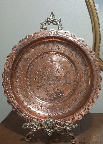 prinç tabak ve resim standı. 43 cm - Görsel 5