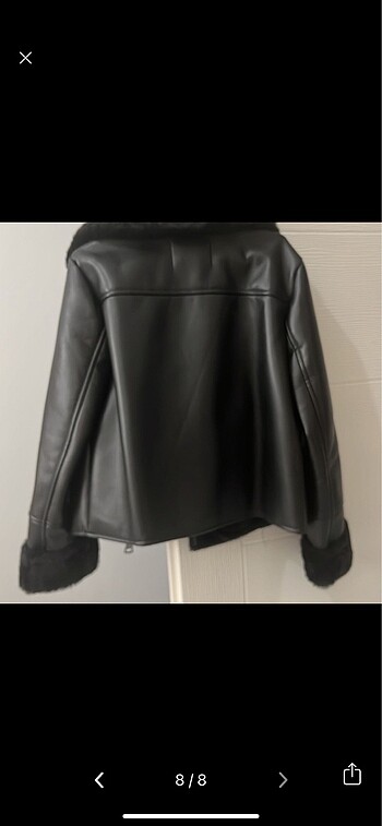 s Beden stradivarius kürklü biker ceker