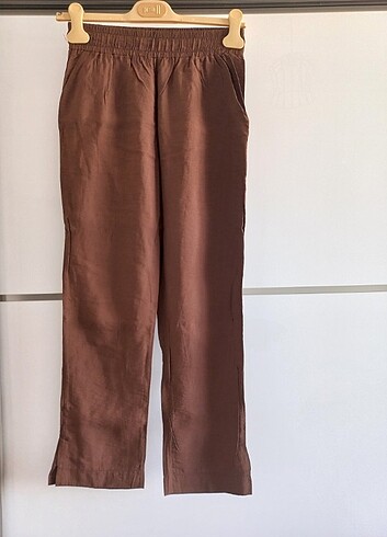 s Beden kahverengi Renk Yazlık rahat pantolon 