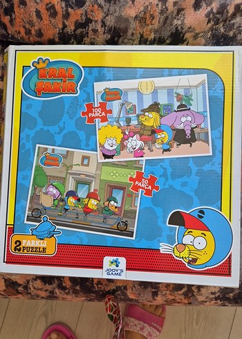 Beden Kral Şakir 2'li Renkli Çocuk Puzzle Seti