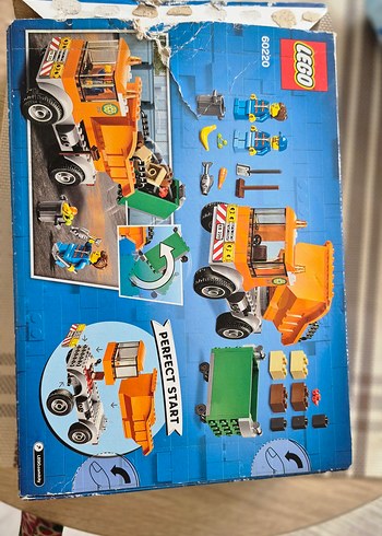 lego ciyy seri den Turuncu Lego İnşaat Kamyonu Seti
