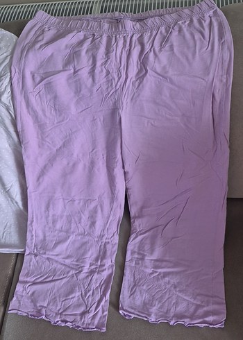 l Beden lila eflatun kısa kollu rahat pijama takımı