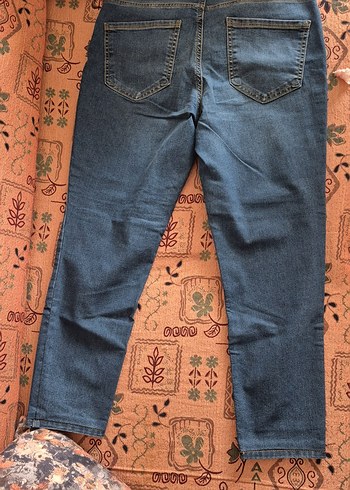 32 Beden kahverengi Renk Kadın likralı skinny Boy Kemerli Jean