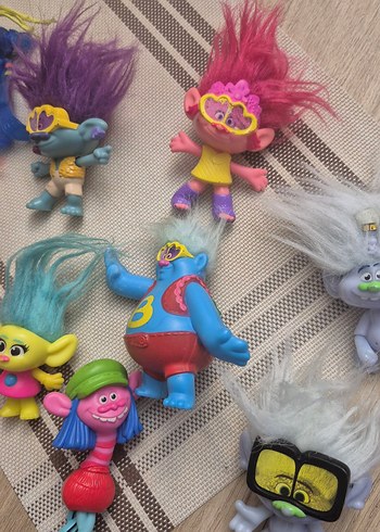 Beden Renkli Trolls Aksiyon Figürleri Seti
