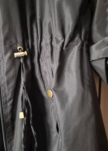 LC Waikiki lcw 44 Siyah Midi Kadın trençkot