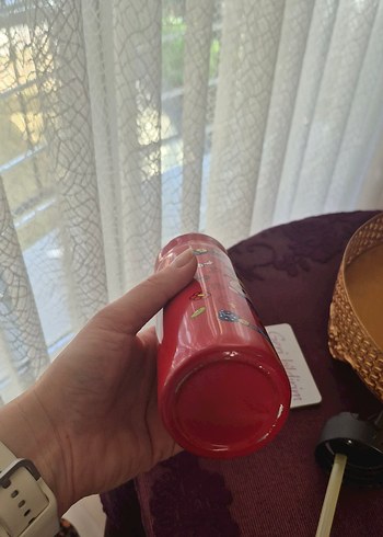 Çocuklar İçin Renkli Kırmızı çelik Termos Matara - Görsel 8