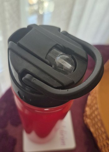 Çocuklar İçin Renkli Kırmızı çelik Termos Matara - Görsel 4